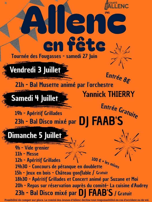 ALLENC EN FÊTE !  Allenc
