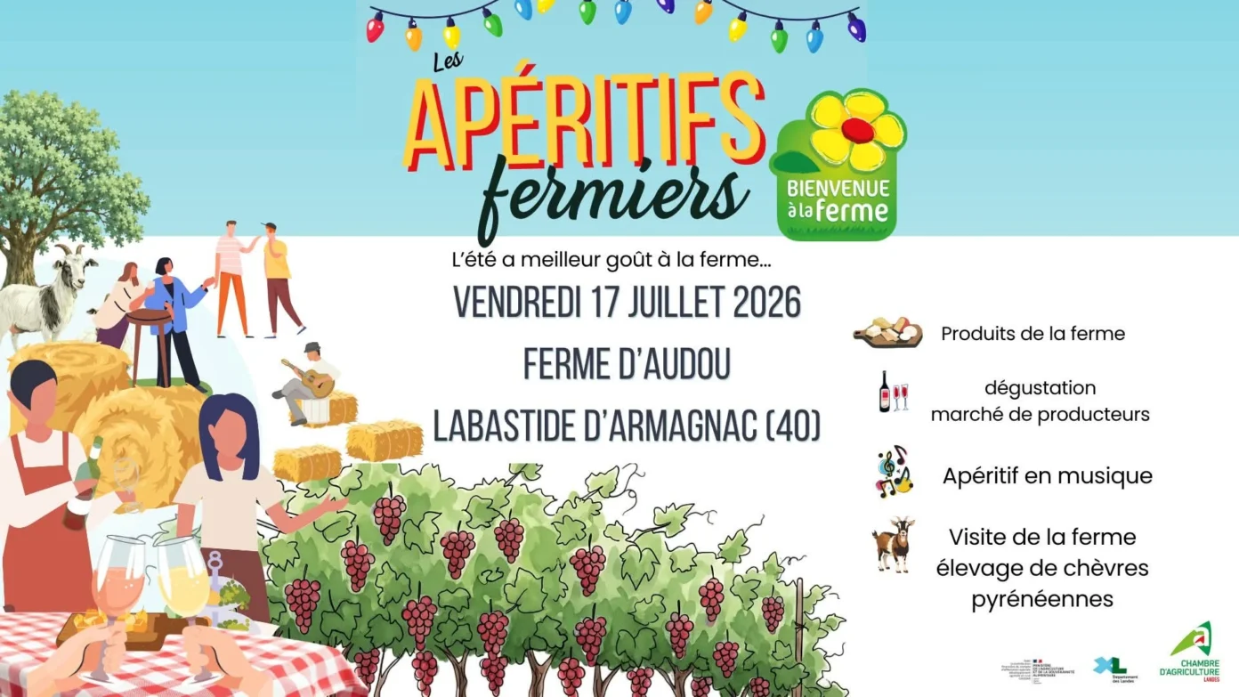 Apéritif fermier Ferme d&rsquo;Audou Labastide-d&rsquo;Armagnac