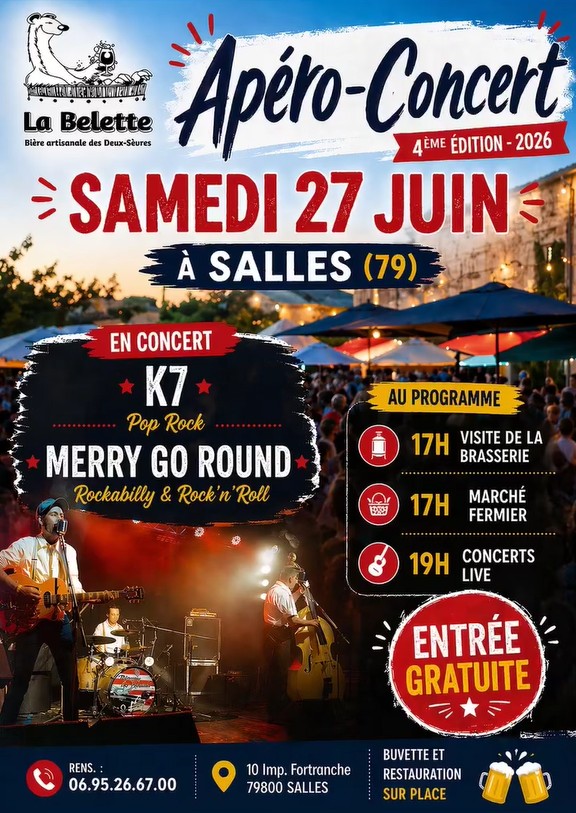 Apéro concert de la brasserie la Belette Salles