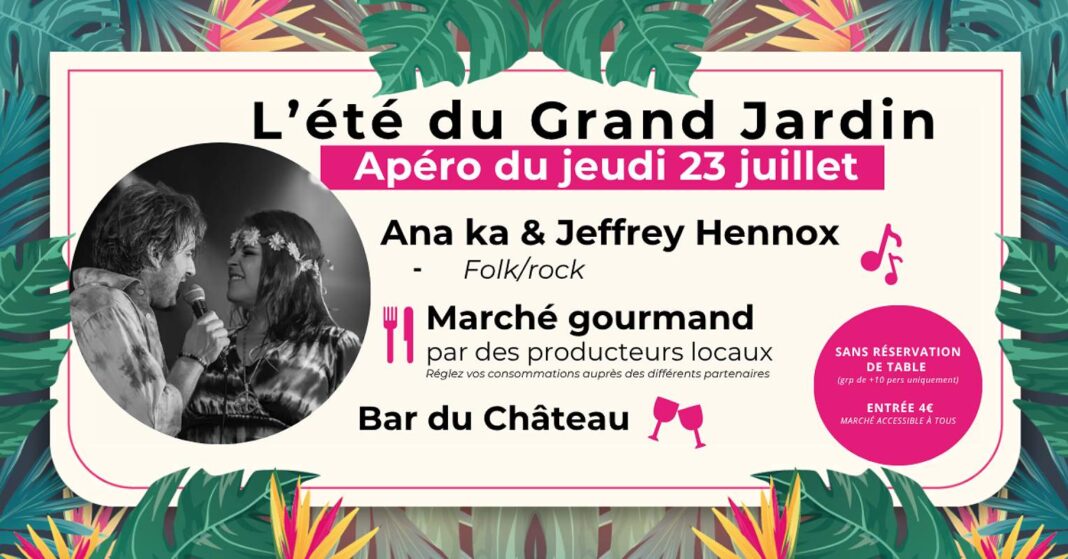 Apéro du jeudi 23 juillet Ana Ka & Jeffrey Hennox Joinville