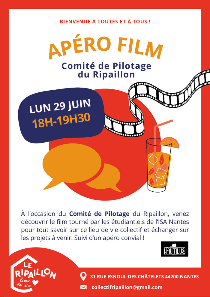 Apéro Film au Ripaillon Le Ripaillon Nantes