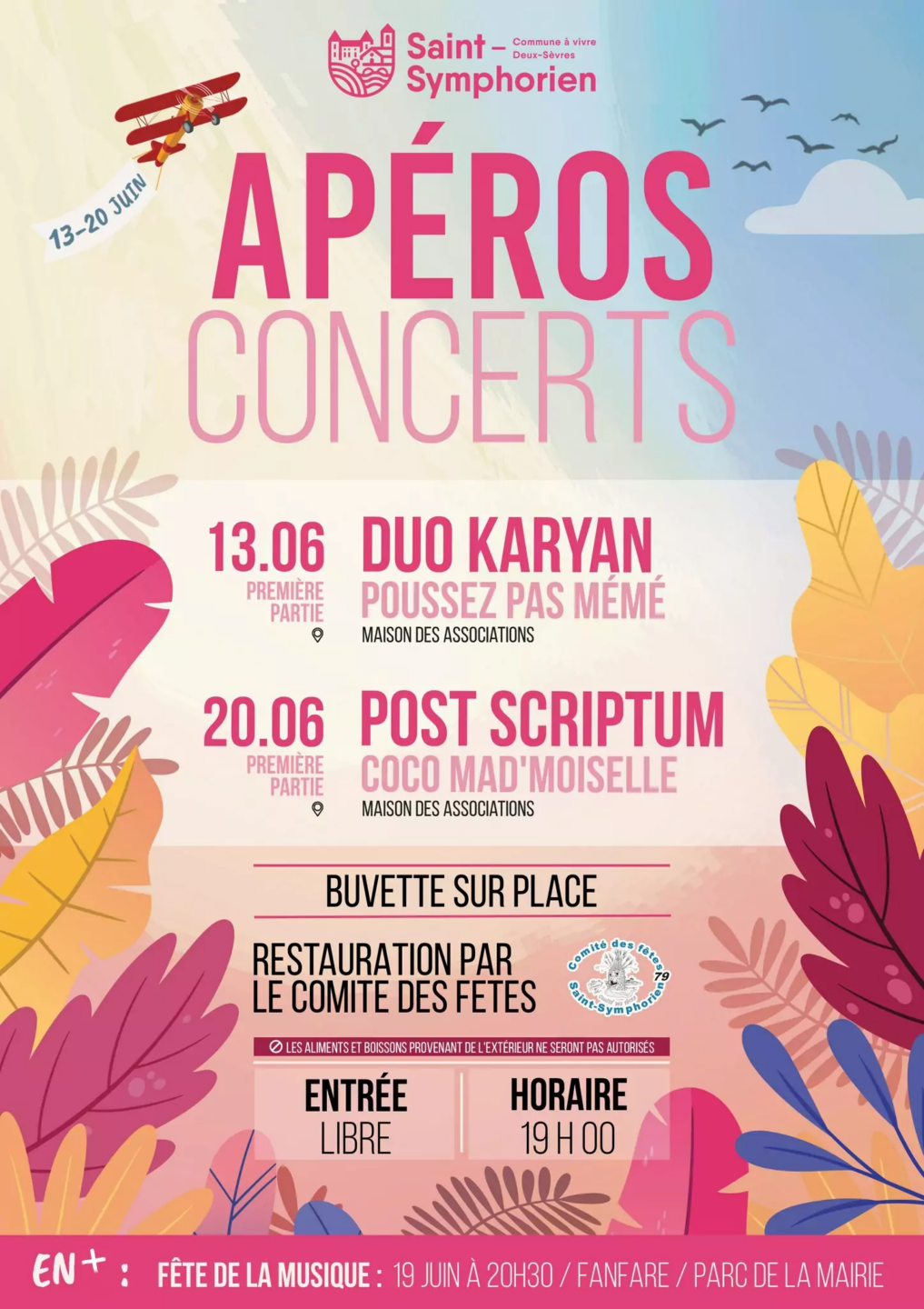 Apéros Concerts à Saint-Symphorien Saint-Symphorien