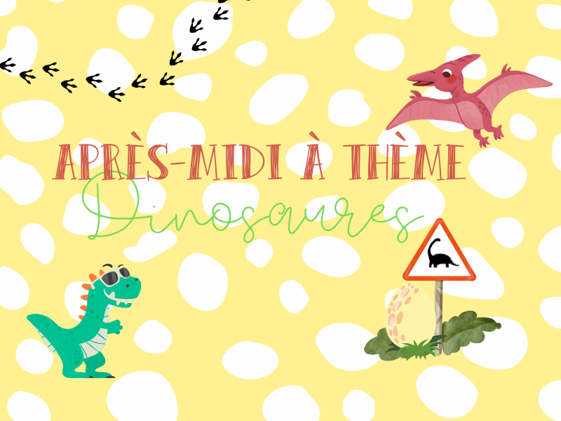 Après-midi dinosaures Atelier pour enfants Chez Tatie Granville