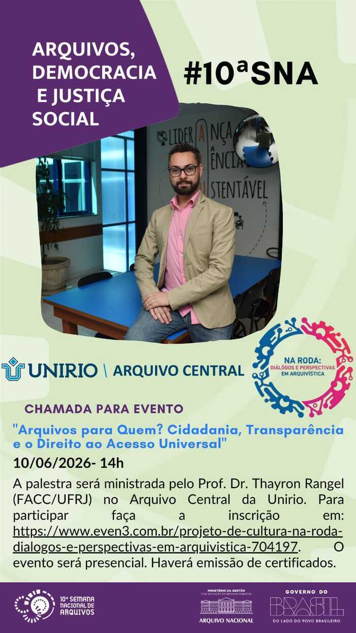 , Arquivo Central Unirio, Rio de Janeiro