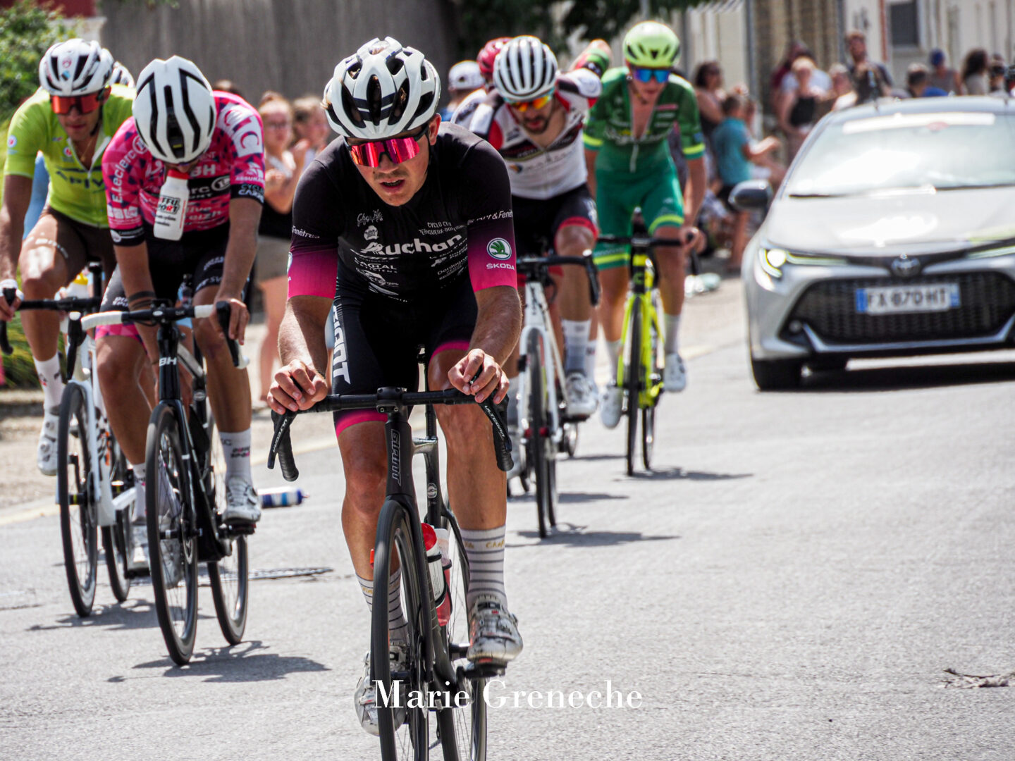 Arrivée de la deuwième étape du 40e Tour Poitou-Charentes Lezay