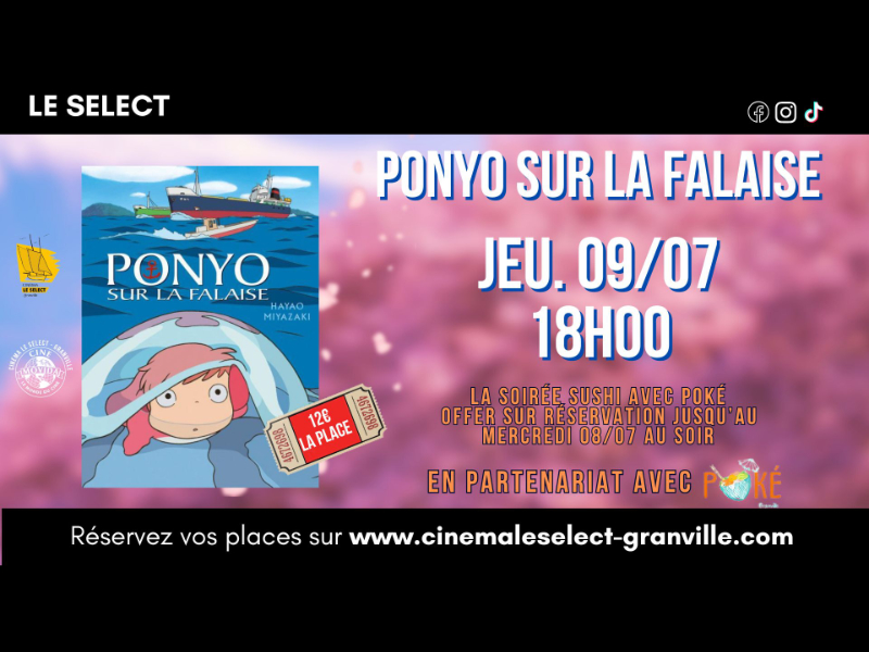 asia films: ponyo sur la falaise Le Select Granville