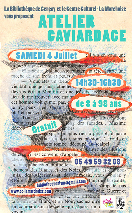 Atelier Caviardage Bibliothèque de Gençay Gençay