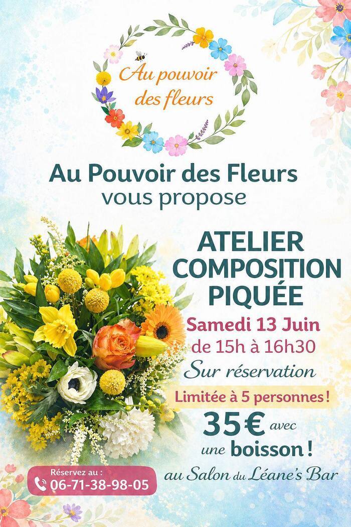 Atelier Composition Piquée, Au Pouvoir des Fleurs, Rambervillers