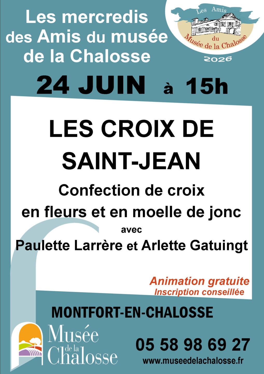Atelier confection de croix de St-Jean MUSEE DE LA CHALOSSE Montfort-en-Chalosse