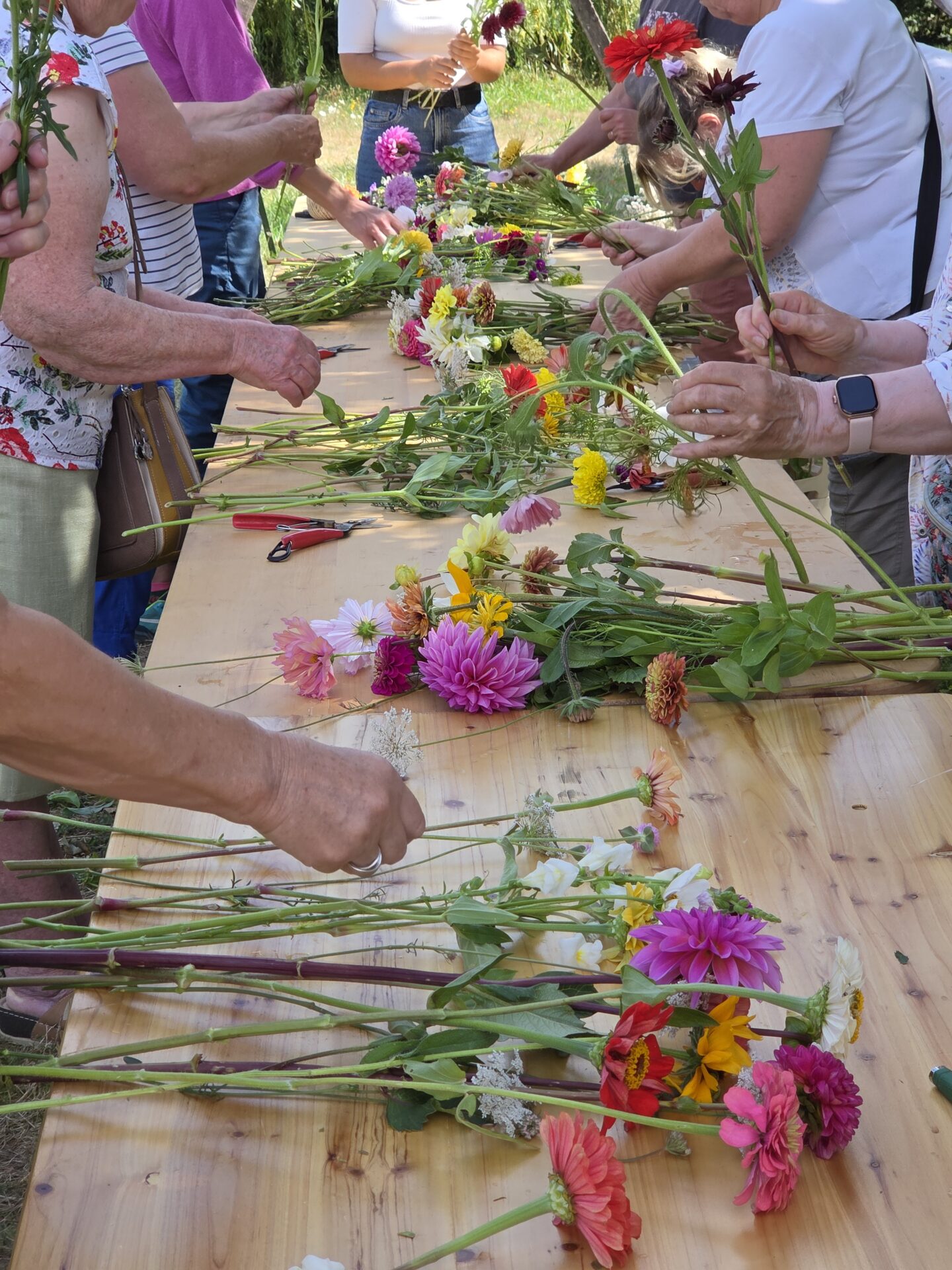 Atelier confection d&rsquo;un bouquet de fleurs  Latillé