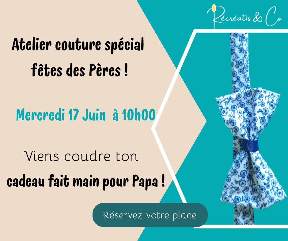 Atelier couture spécial fête des pères Villamblard