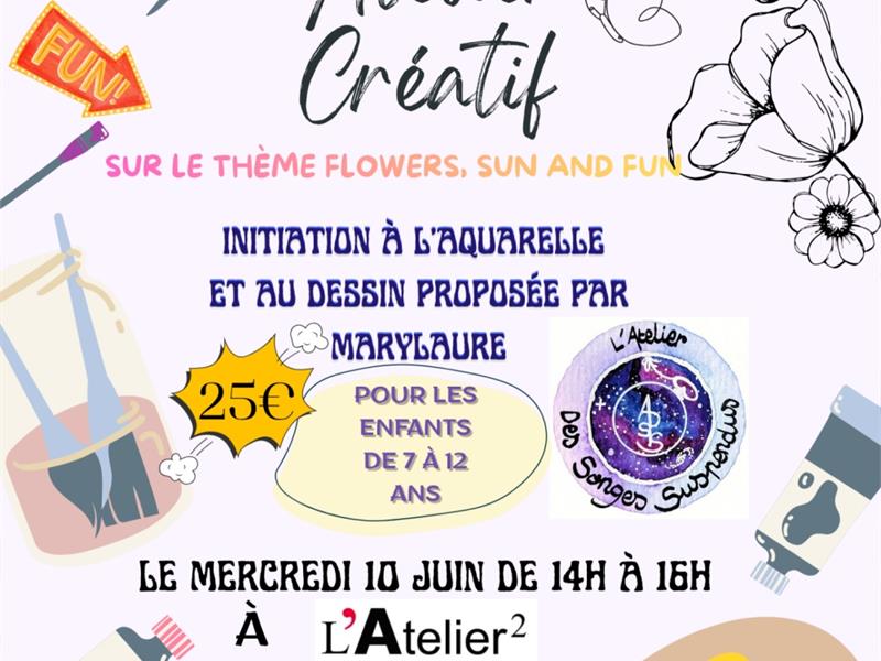 Atelier créatif ‘Flowers, sun and fun’ Bitche