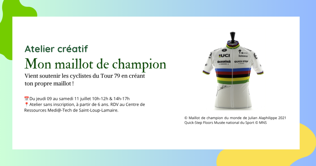 Atelier créatif personnalise ton maillot de champion  Saint-Loup-Lamairé