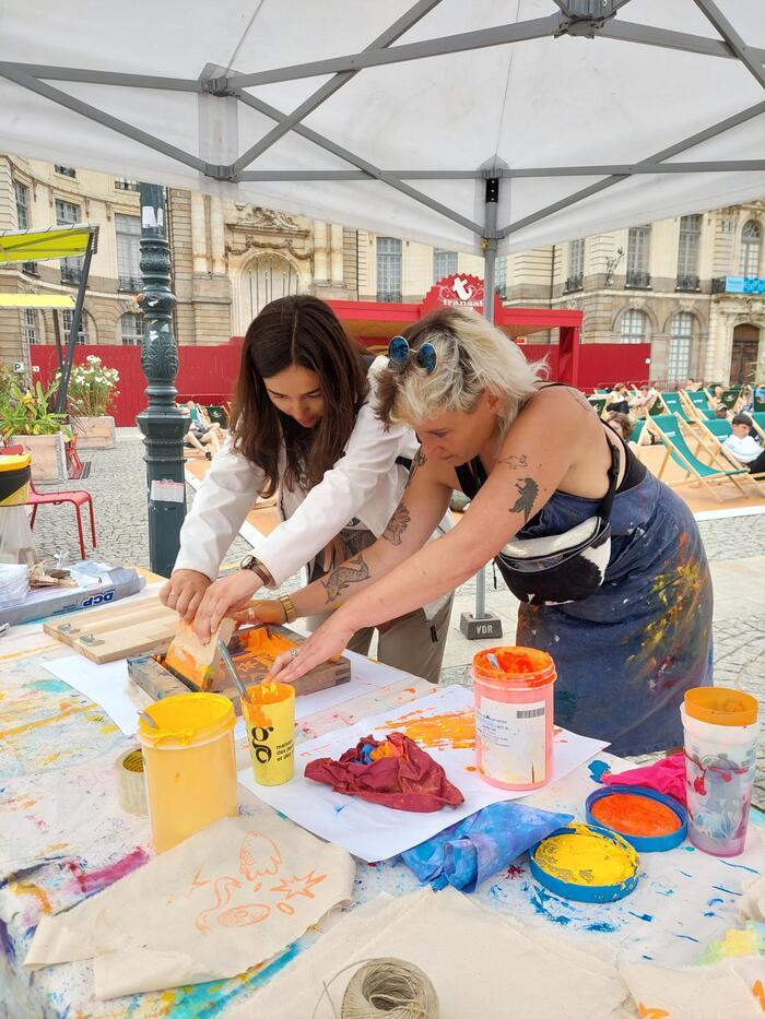 Atelier de sérigraphie Place de la Mairie Rennes