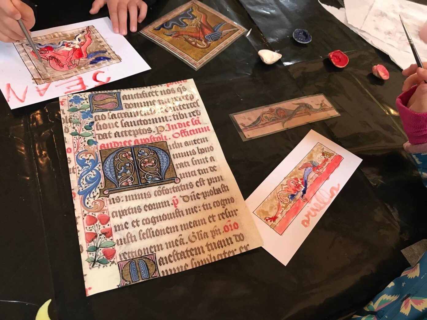 Atelier enluminure, au Château de Morlanne Château de Morlanne Morlanne