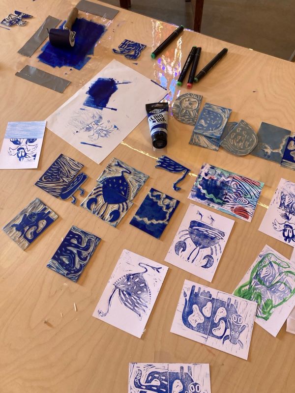 Atelier famille cyanotype GREVILLE-HAGUE La Hague 2026-07-08