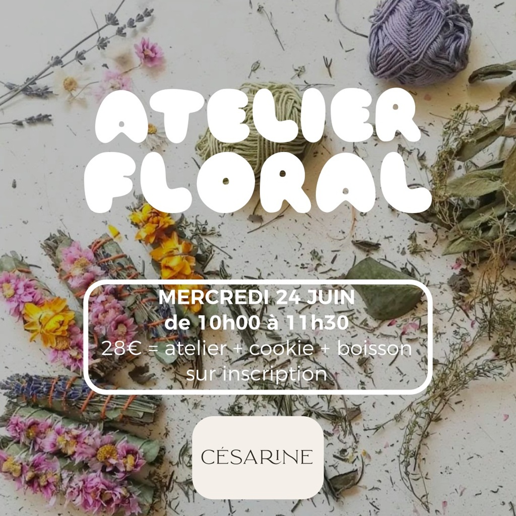 Atelier floral chez Moussu Moussu, faim & soif Messanges