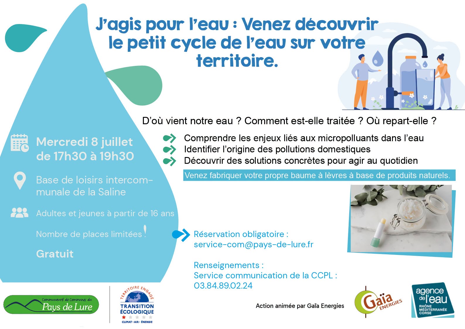 Atelier 'J'agis pour l'eau ! Lure 2026-07-08