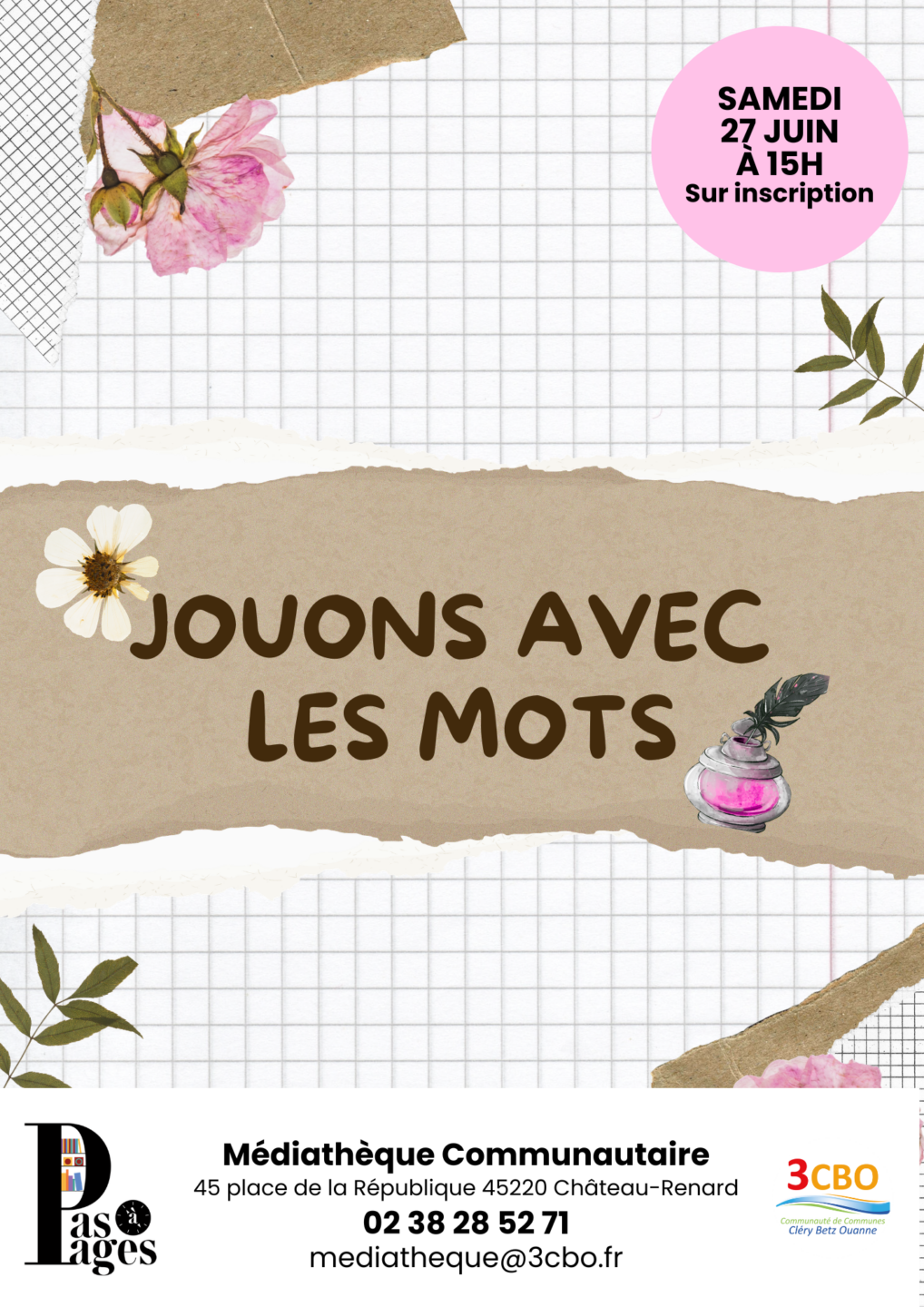 Atelier jouons avec les mots  Château-Renard