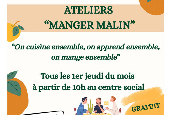 Atelier manger malin, Centre social La Cour des Miracles, Salindres