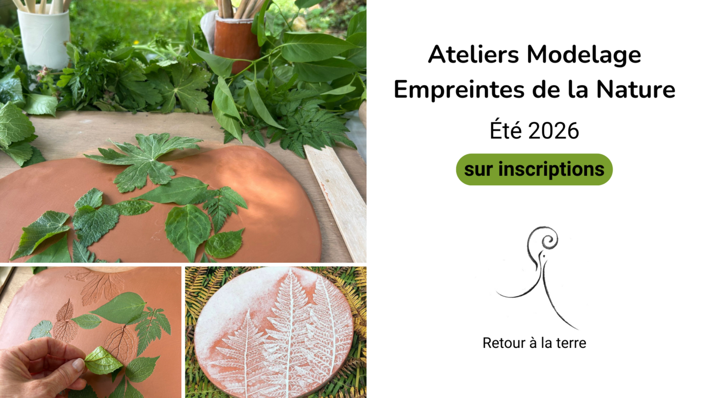 Atelier Modelage Empreintes Végétales Camping de la Forêt Levier