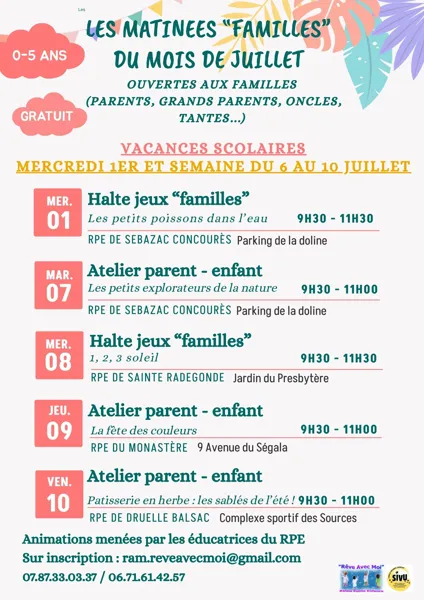 Atelier Parent-Enfant  Sébazac-Concourès