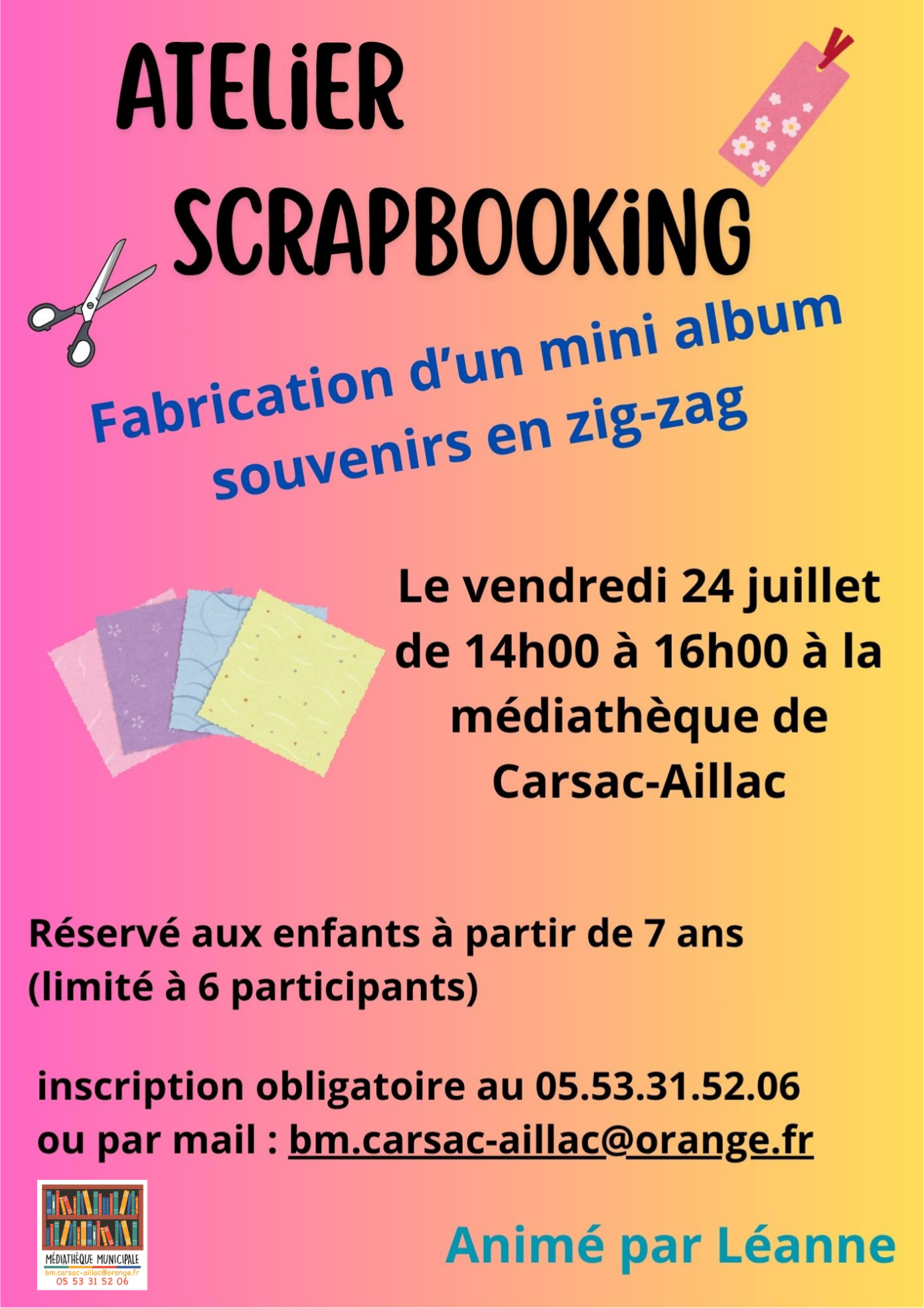 Atelier scrapbooking  Carsac-Aillac