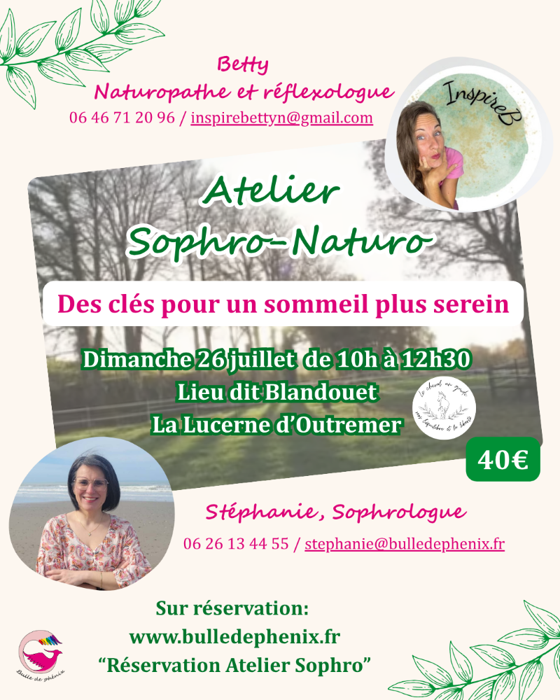 Atelier Sophro-Naturo Des clés pour un sommeil plus serein  La Lucerne-d&rsquo;Outremer
