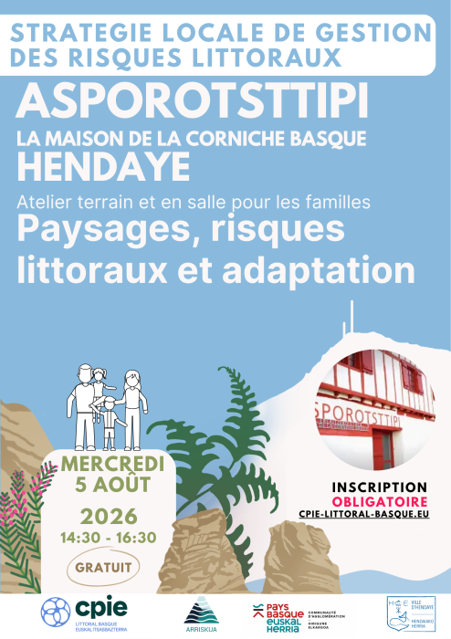 Atelier terrain Paysages, risques littoraux et adaptation Route de la Corniche Hendaye