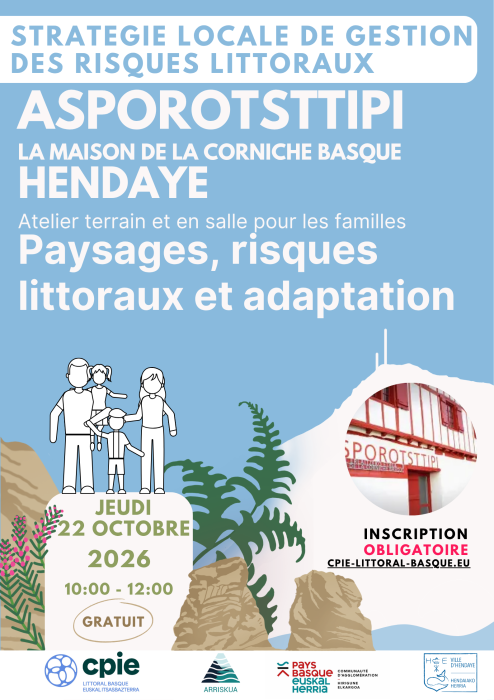 Atelier terrain Paysages, risques littoraux et adaptation Route de la Corniche Hendaye
