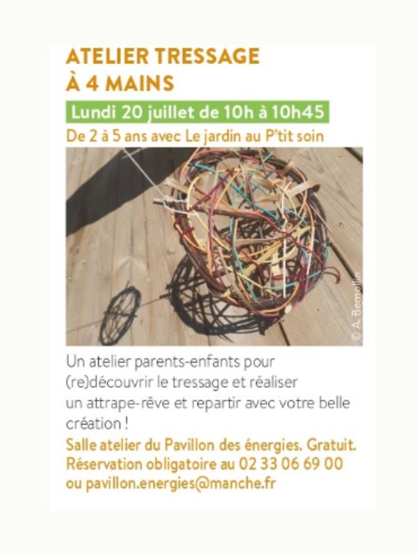 Atelier tressage à 4 mains Saint-Lô