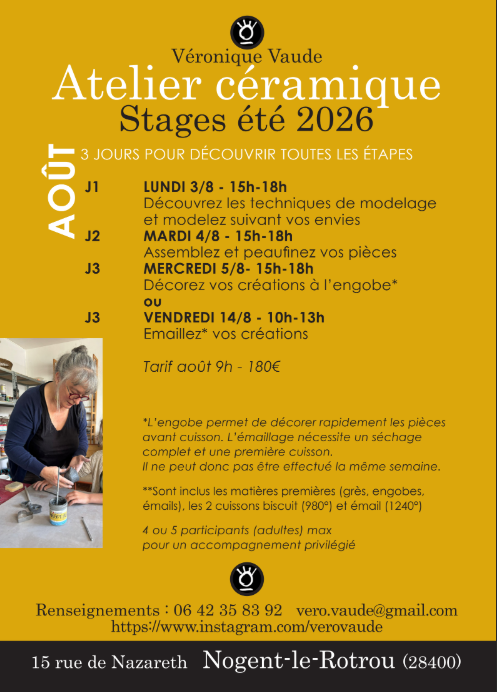 Ateliers céramique Stage d'Août par Véronique Vaude 15