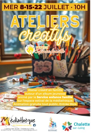 Ateliers créatifs 1 Avenue Jean Jaurès Châlette-sur-Loing 2026-07-08