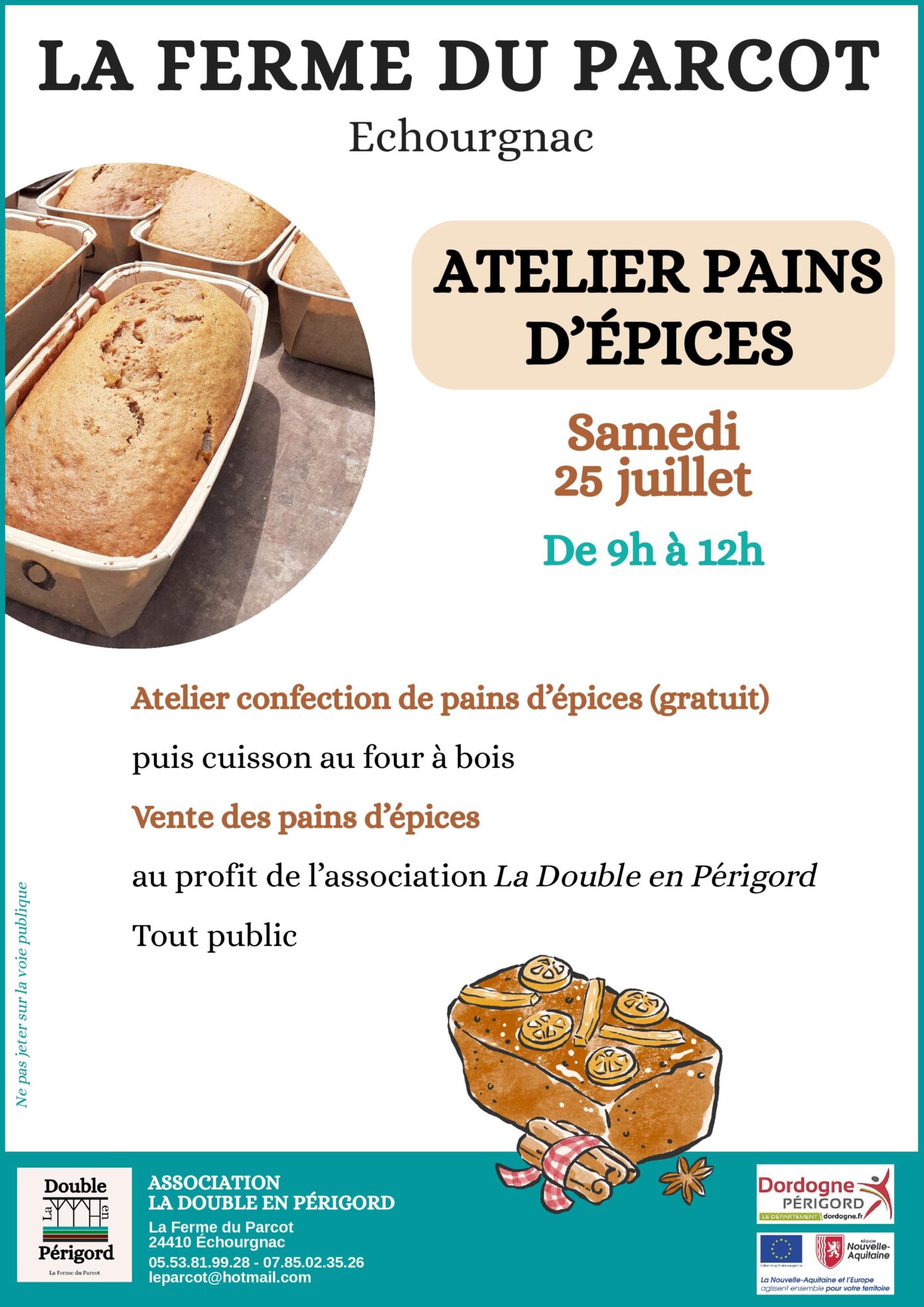 Ateliers pains d&rsquo;épices Le Parcot Échourgnac