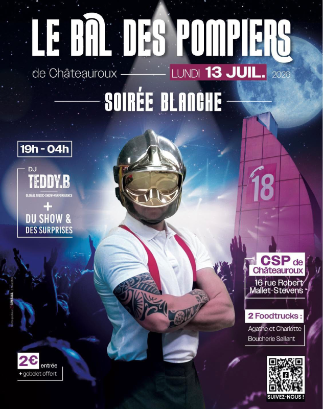 Bal des pompiers  Châteauroux