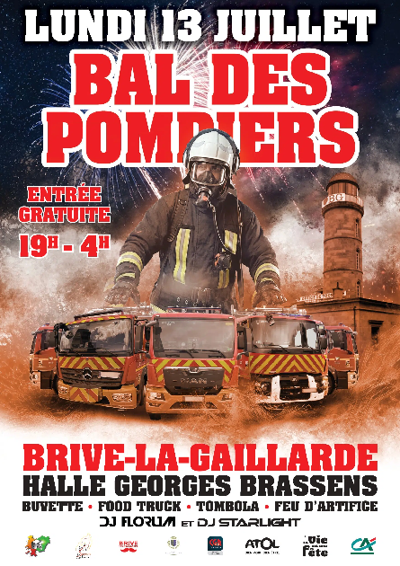 Bal des pompiers (Halle Brassens) Brive-la-Gaillarde