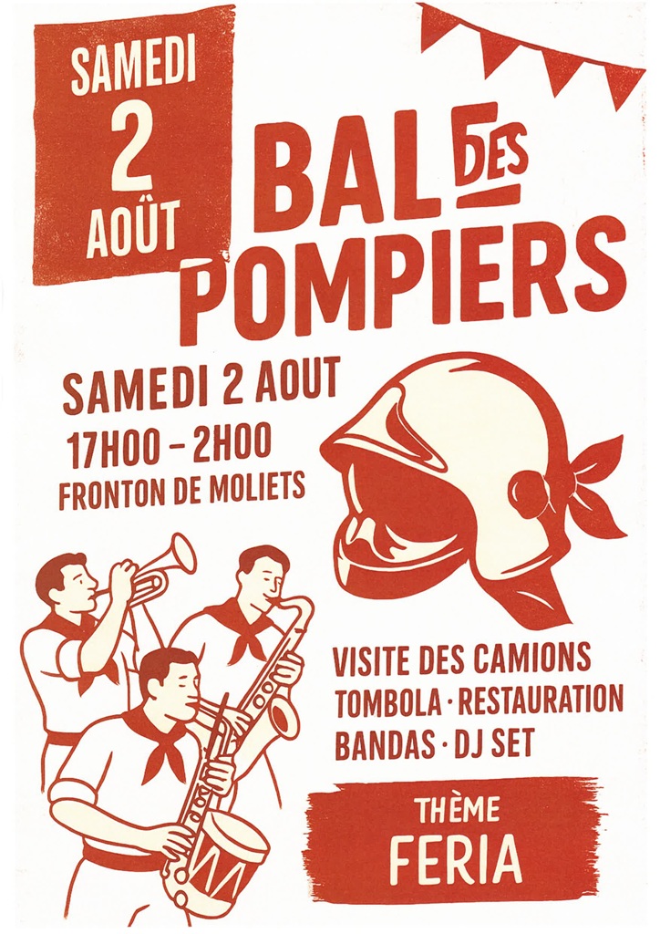 Bal des Pompiers Fronton de Moliets Moliets-et-Maa 2026-08-01