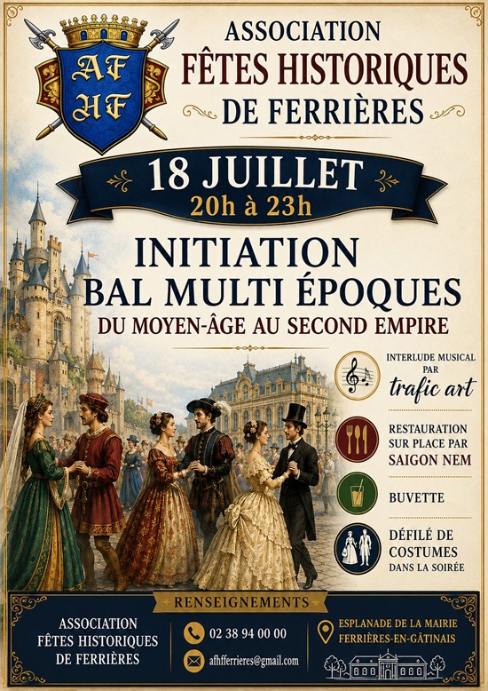 Bal multi époques  Ferrières-en-Gâtinais