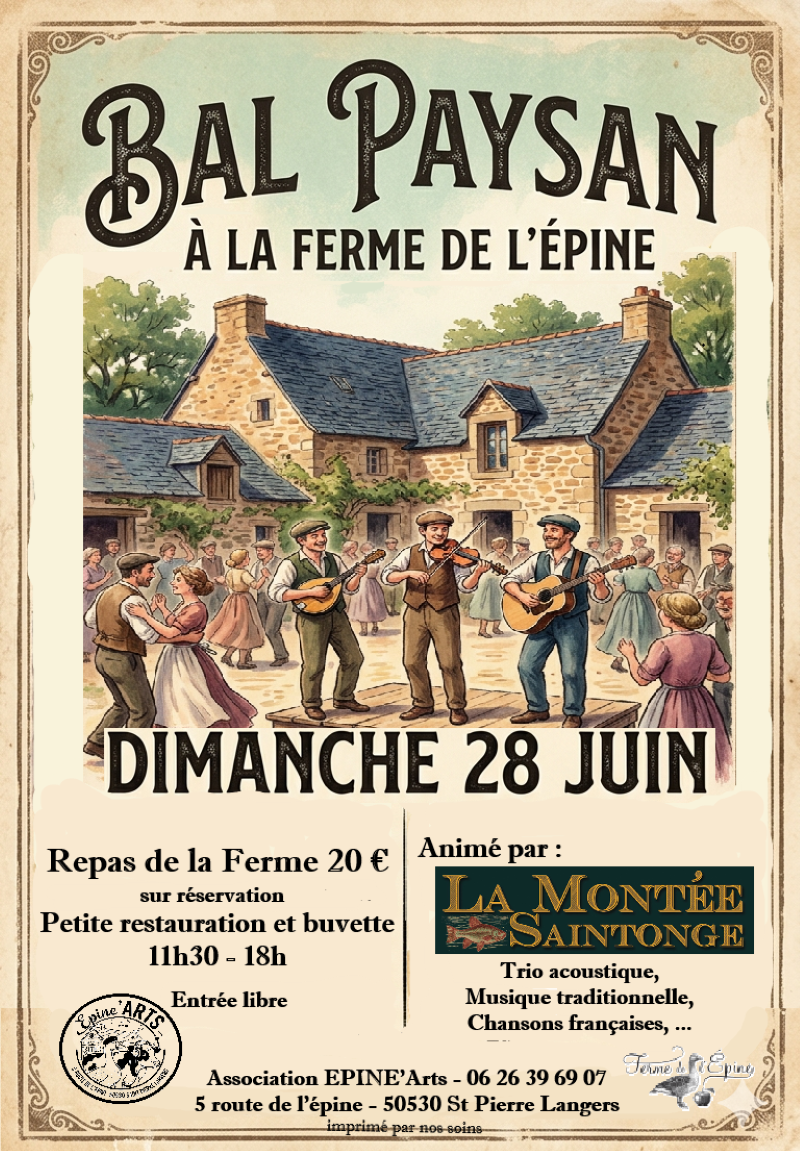 Bal paysan 5 Route de l'Épine Saint-Pierre-Langers 2026-06-28
