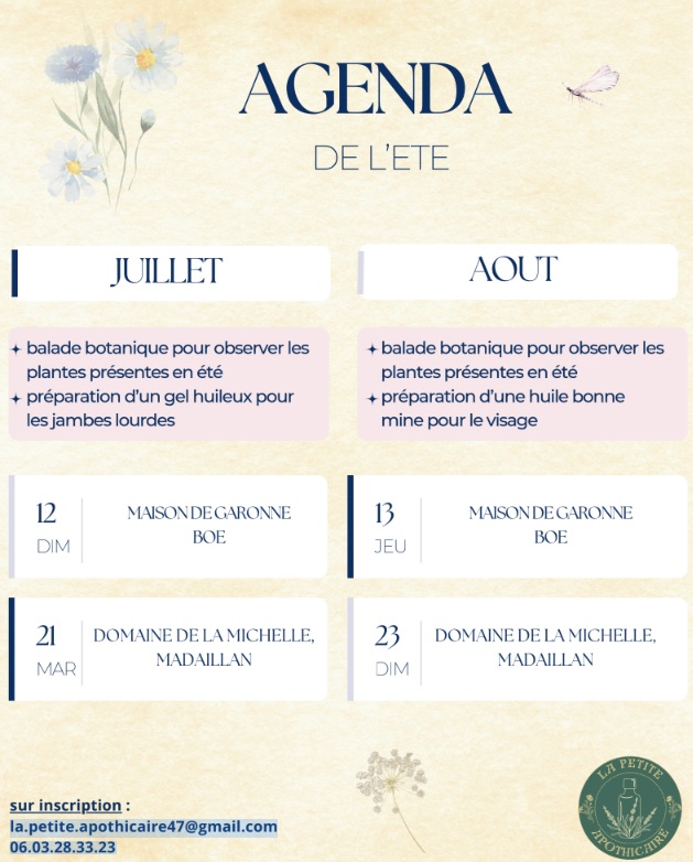 Balade botanique et ateliers d&rsquo;herboristerie Maison de Garonne Boé