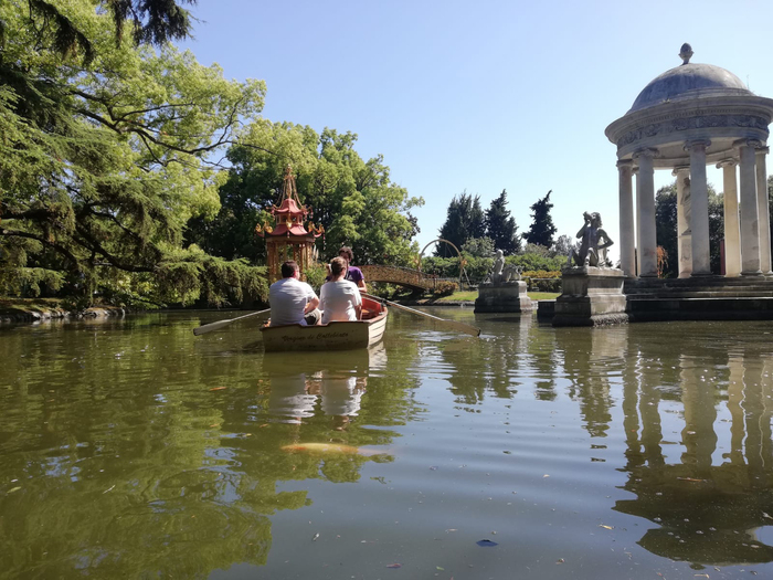 Balade en bateau sur le lac Grande, Villa Durazzo Pallavicini, Genova