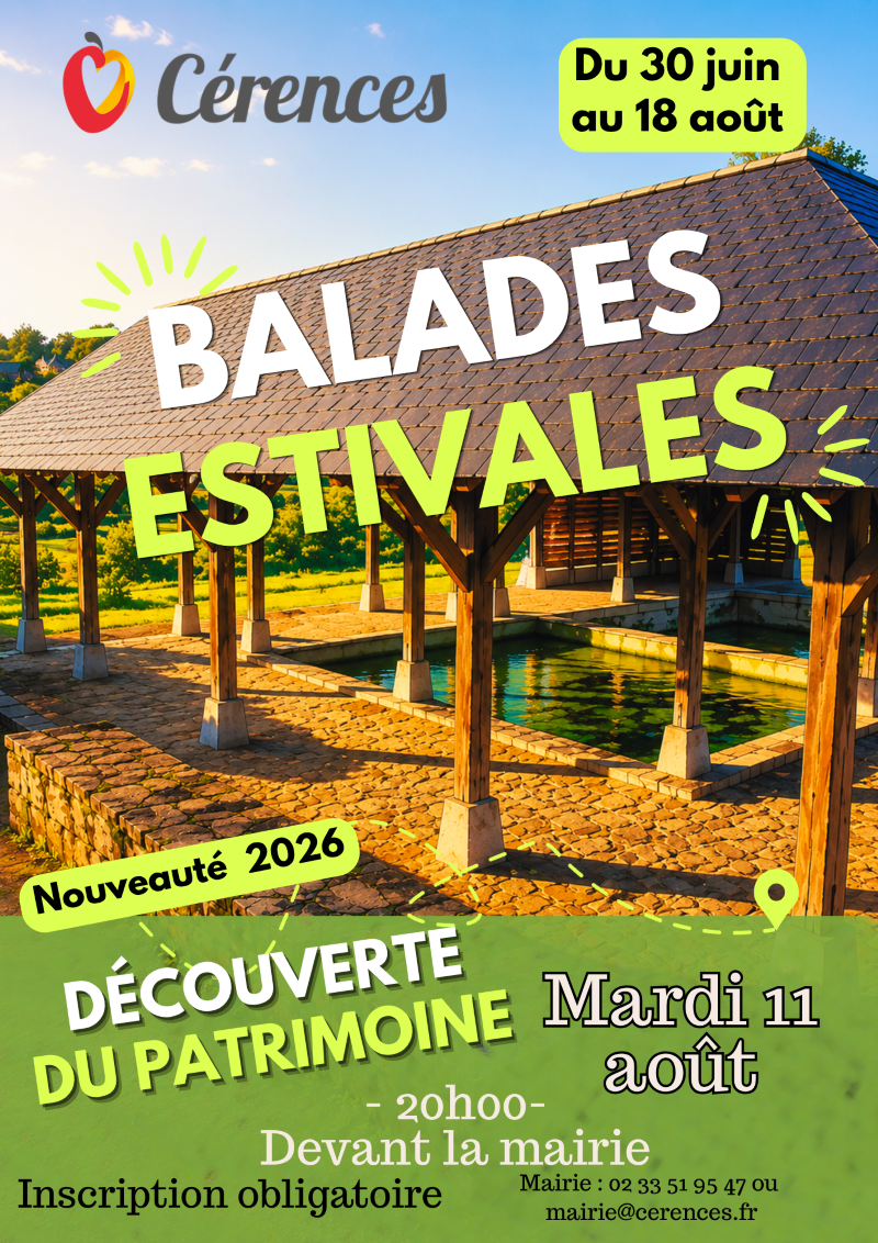 Balade estivale A la découverte du patrimoine Cérences