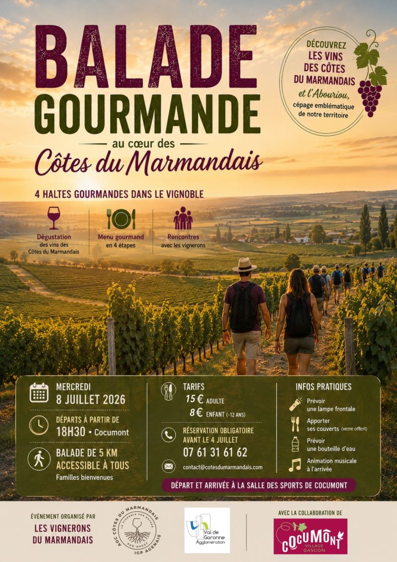 Balade Gourmande Salle des sports de Cocumont Cocumont