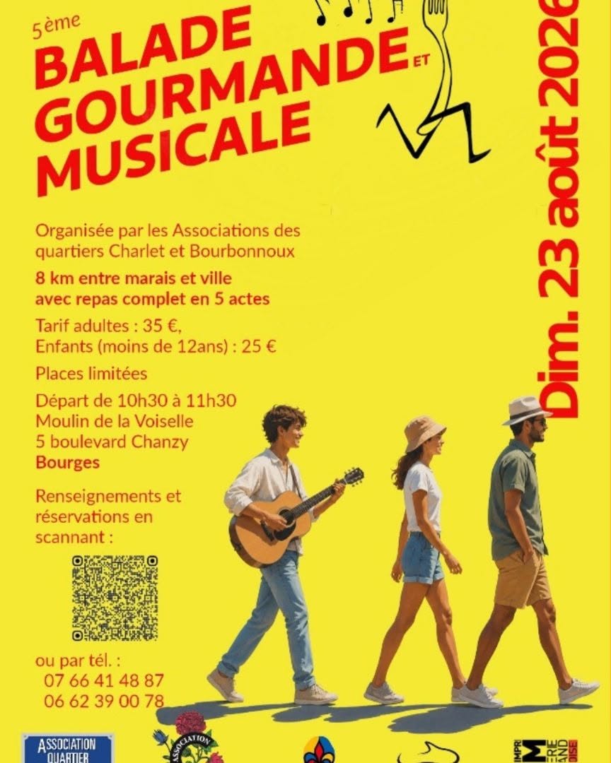 Balade Gourmande et Musicale  Bourges