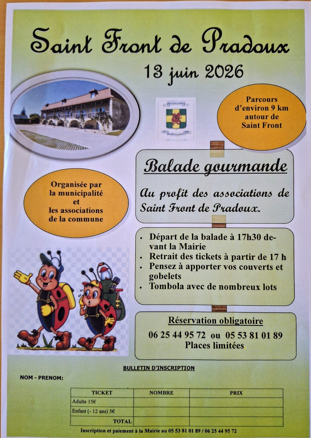 Balade gourmande Saint-Front-de-Pradoux