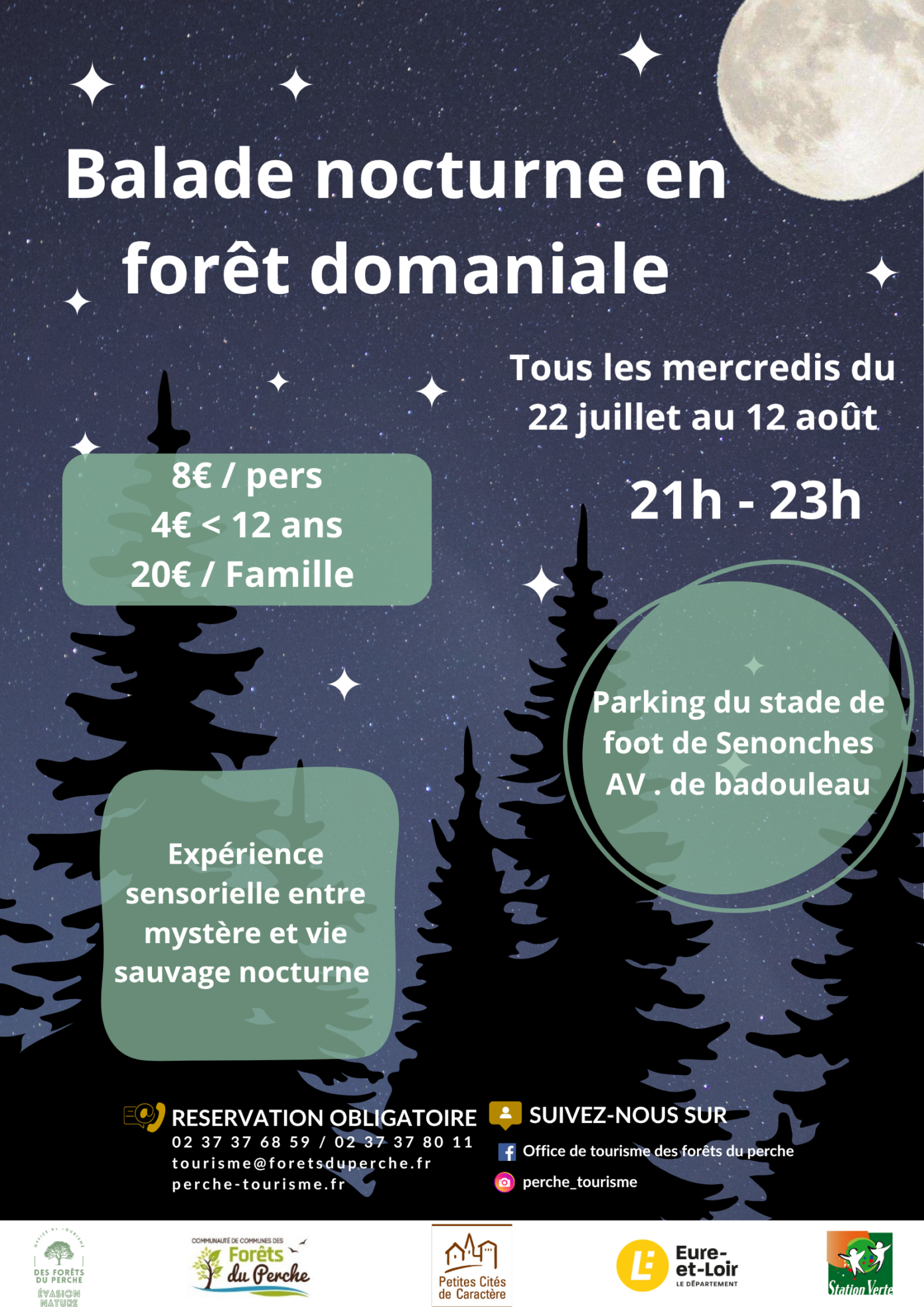 Balade nocturne en forêt domaniale de Senonches  Senonches