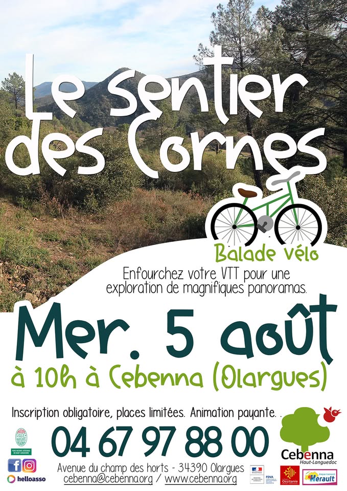 BALADE VTT LE SENTIER DES CORNES  Olargues