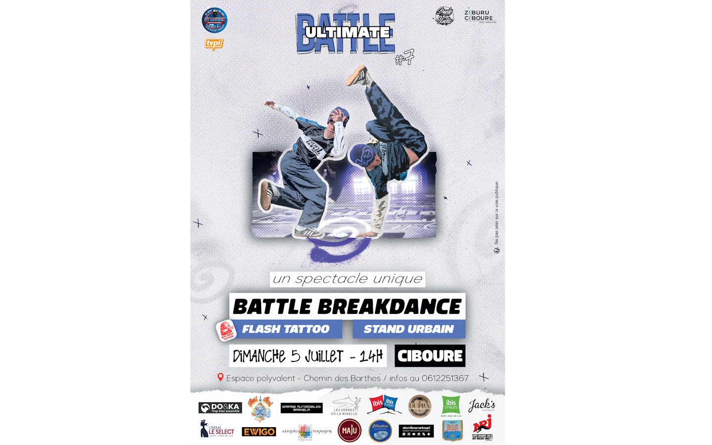 Battle de breakdance international Chemin des Barthes Ciboure 2026-07-05