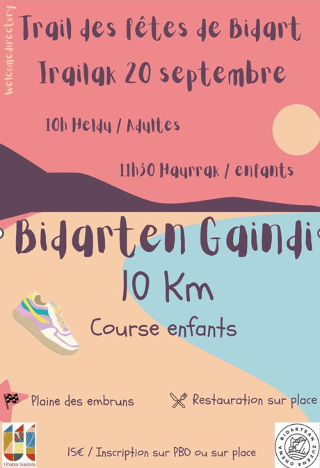 Bidarten Gaindi Trail des fêtes de Bidart 10km Bidart