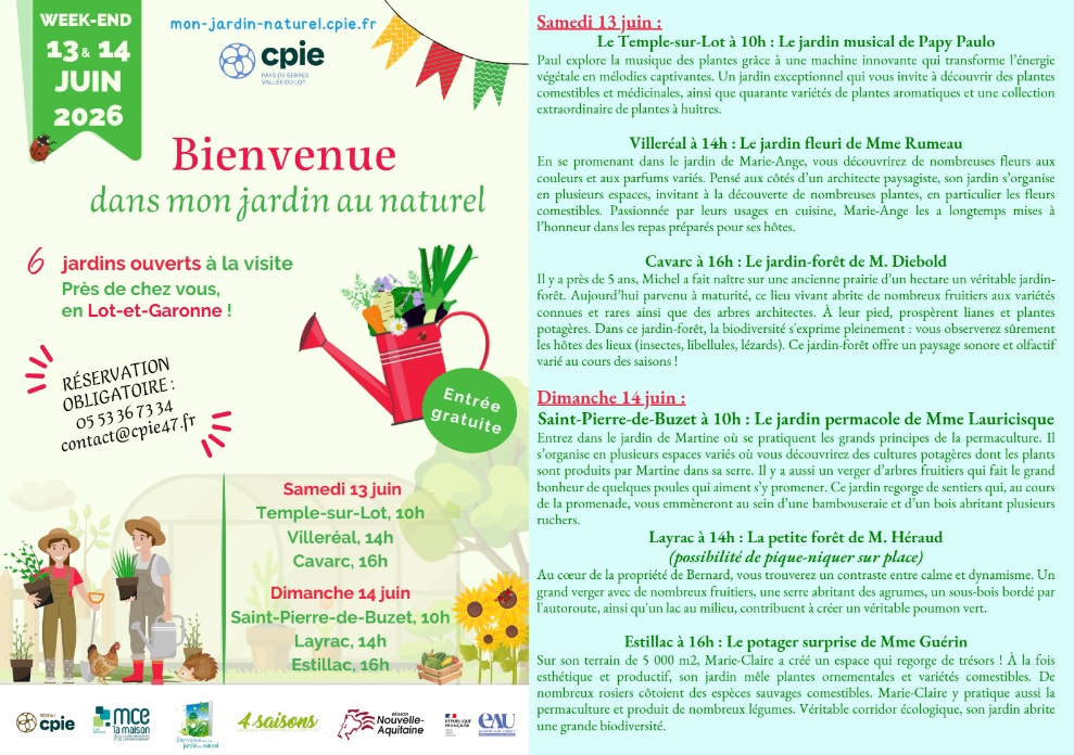 Bienvenue dans mon jardin au naturel Layrac